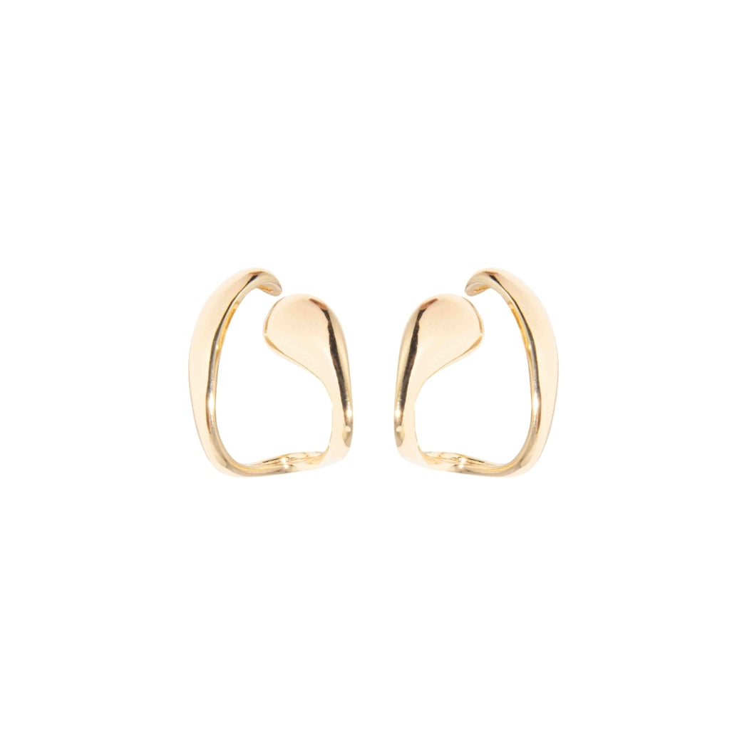 Monaco sculptural hoop earrings