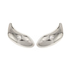 Zara sculptural ear climber with zirconia