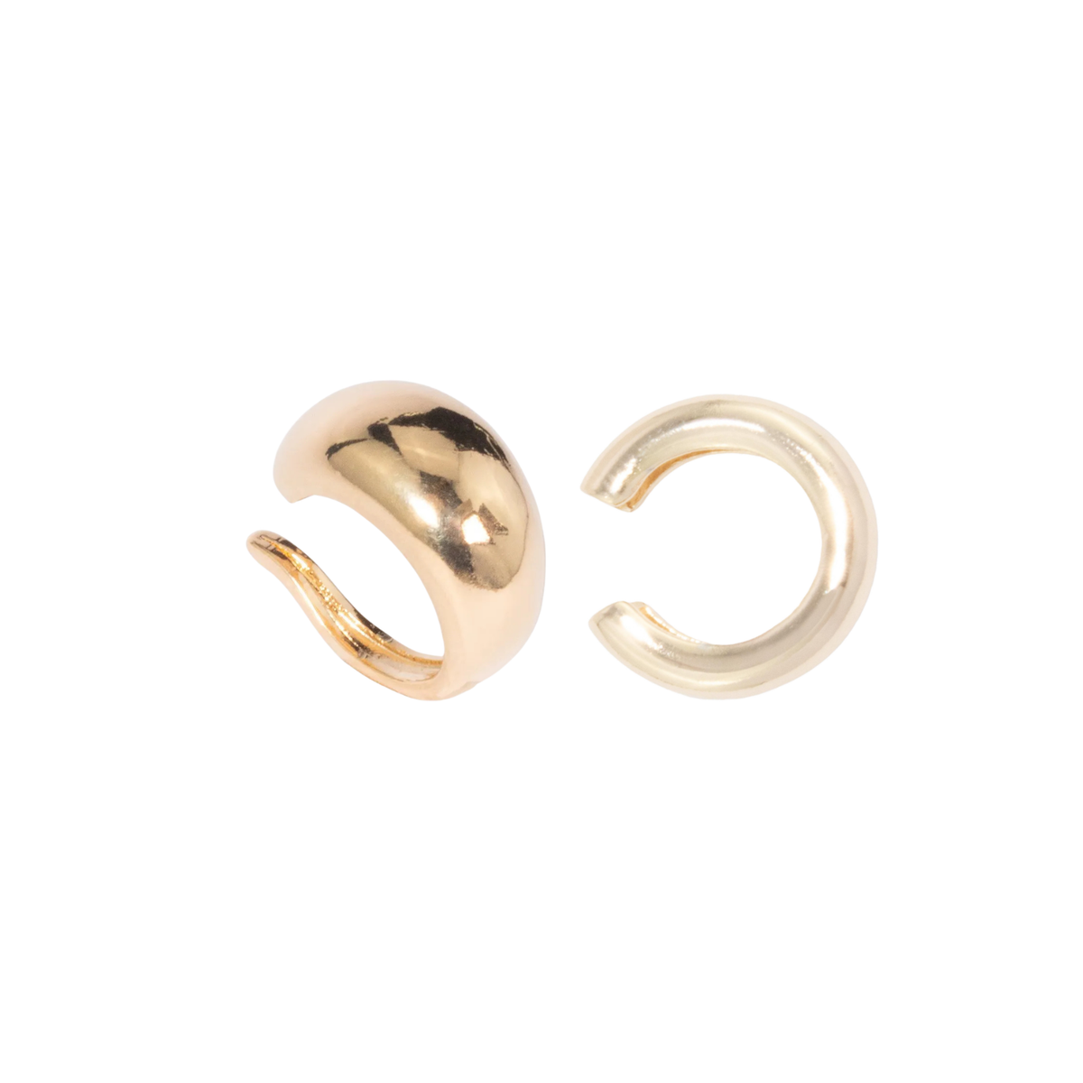 Hope ear cuff set: two smooth sculptural ear cuffs, no piercing, photo 7 of 7