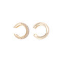 Heaven ear cuff set with pave and polished cuffs, no piercing