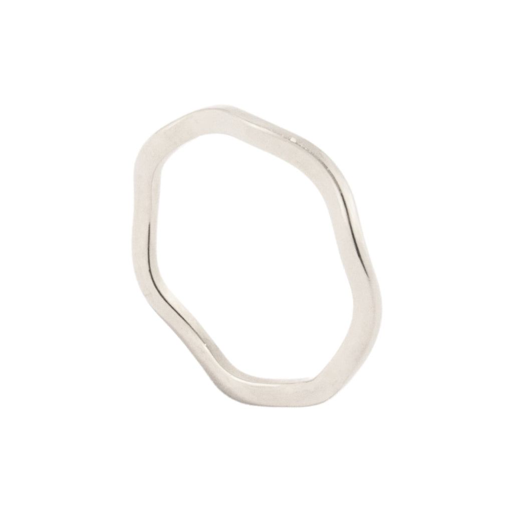 Eva slim wave ring for stacking, photo 9 of 10