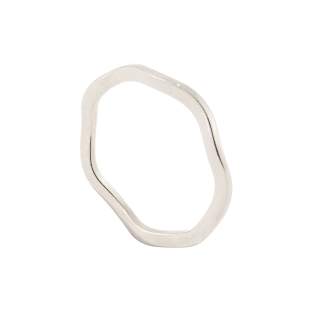 Eva slim wave ring for stacking, photo 9 of 10
