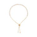 Vogue zirconia bracelet in 18k gold plating