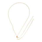 Cherie zirconia tennis necklace with adjustable slider