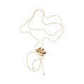 Gaia sculptural statement necklace with drop chains