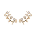 Sienna multi-stone ear climber earrings