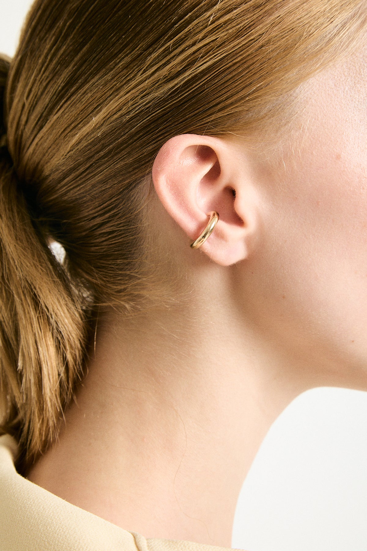 Hope ear cuff set: two smooth sculptural ear cuffs, no piercing, photo 5 of 7