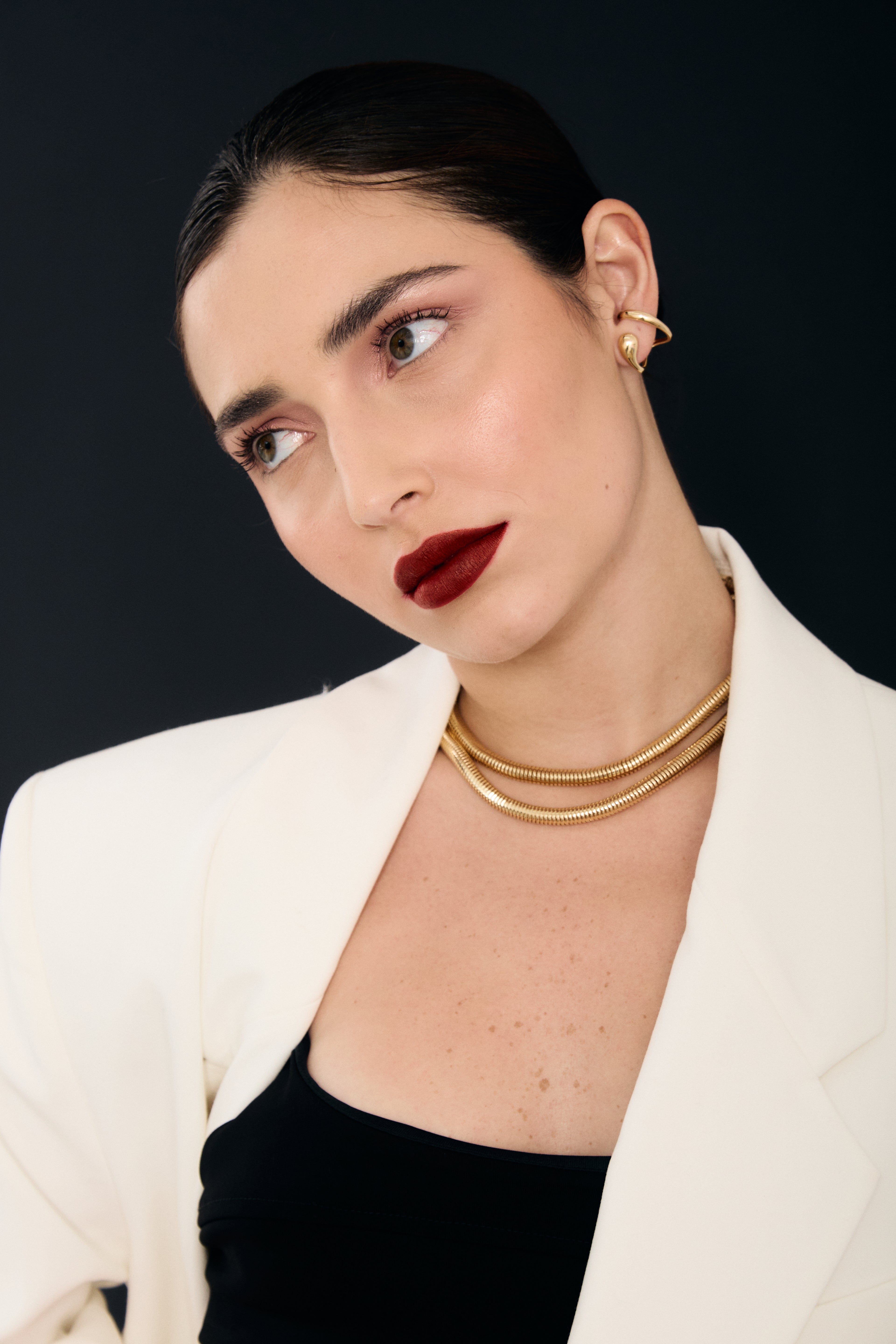 Monaco Sculptural Hoop Earrings