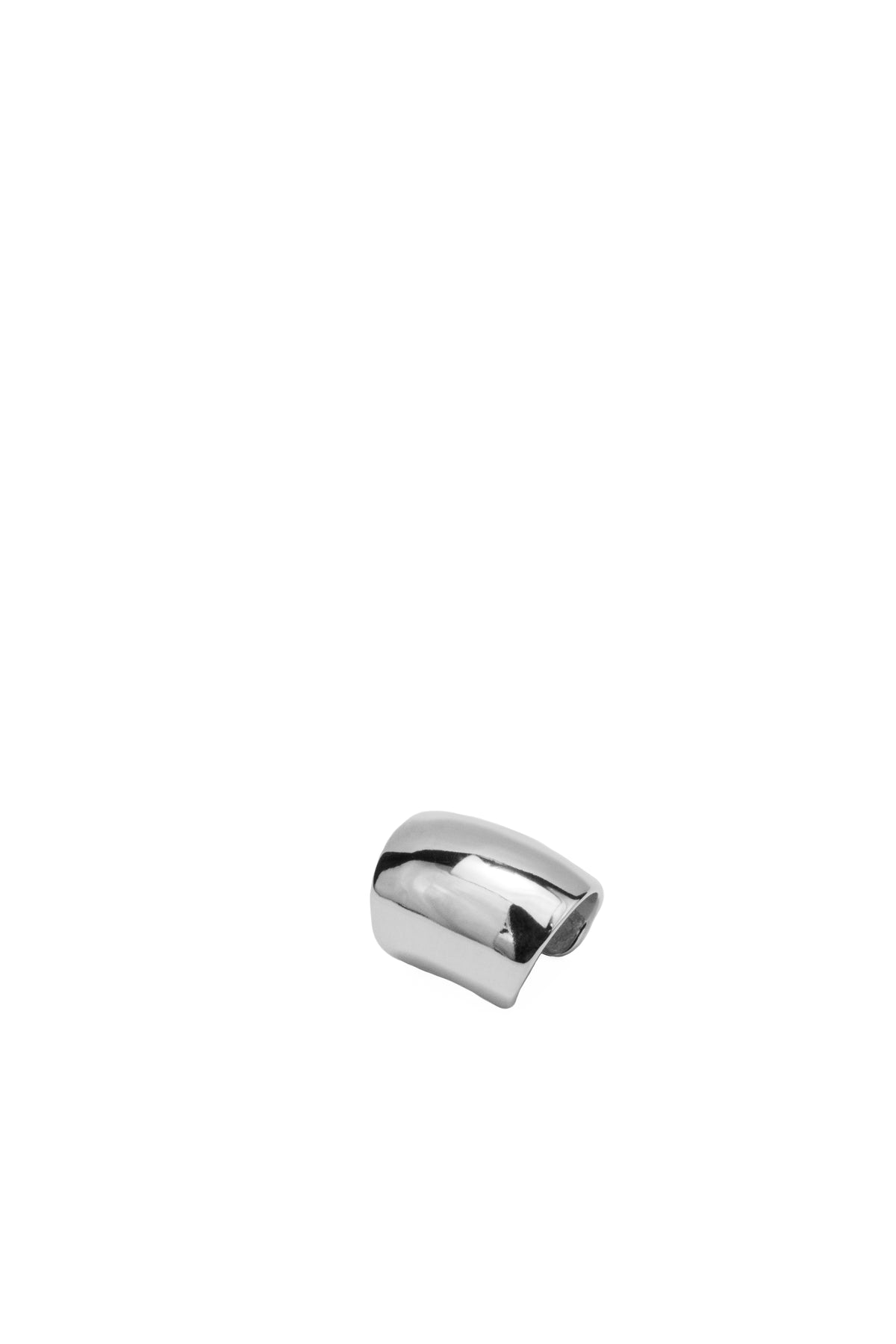 Livia sculptural ear cuff with polished finish, photo 7 of 7