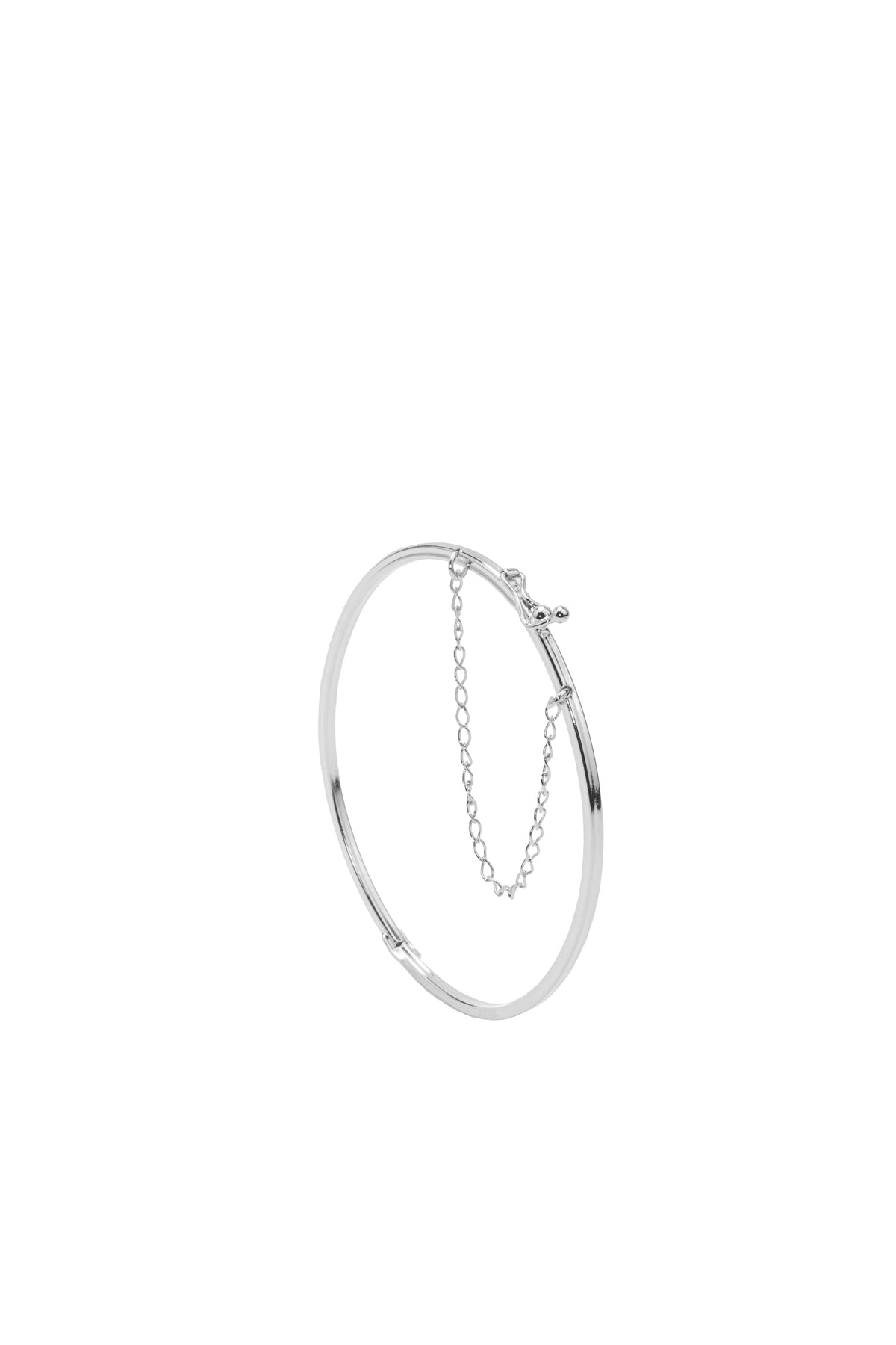 Gabby slim bracelet with box clasp and safety chain, photo 3 of 4