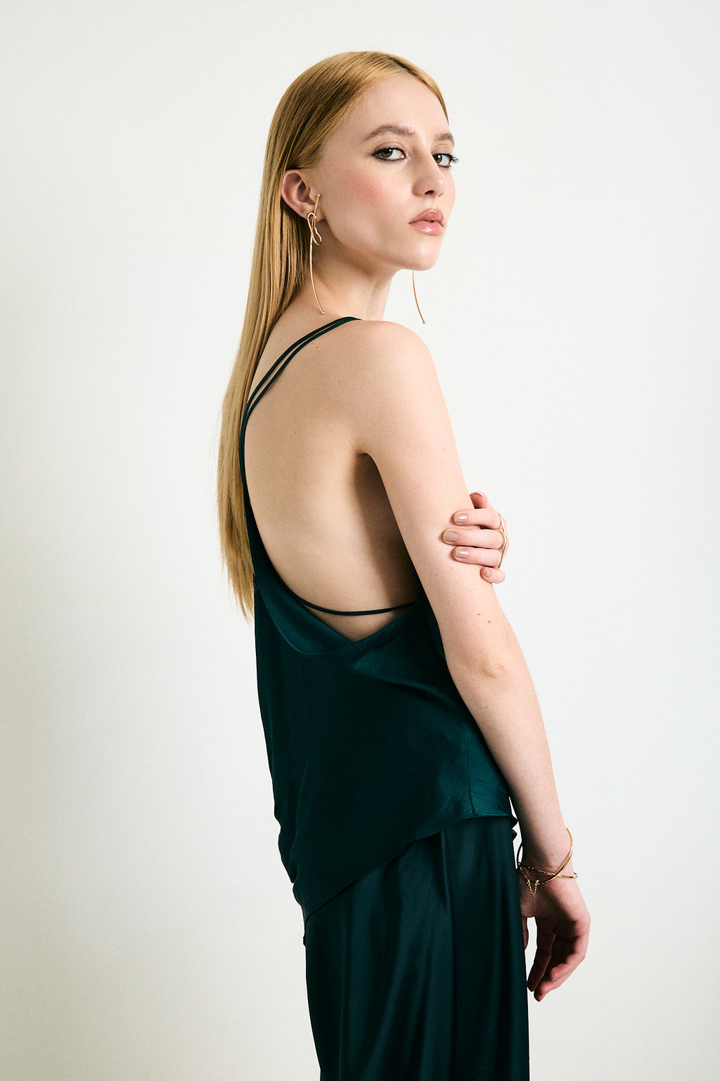 Lauren sculptural earrings with removable long drop, photo 8 of 15