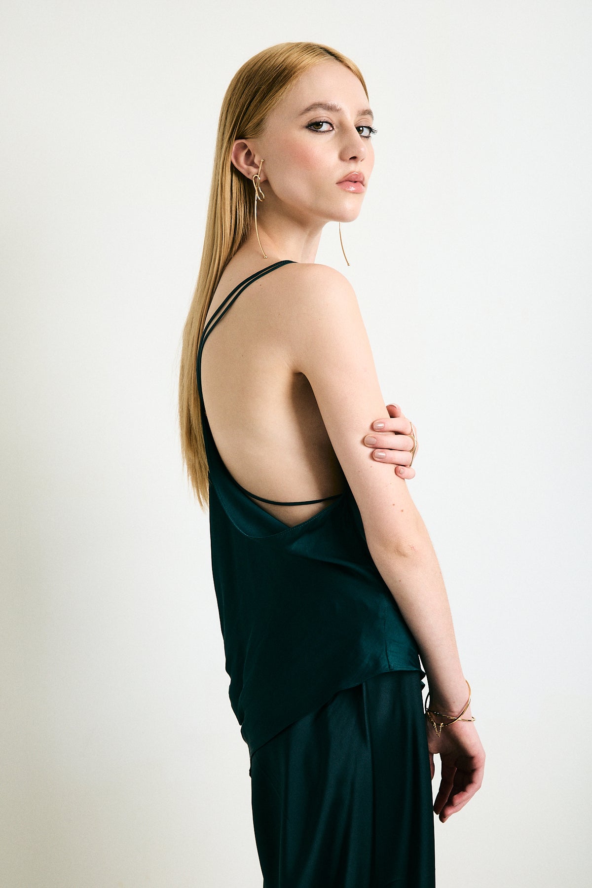 Lauren sculptural earrings with removable long drop, photo 8 of 15