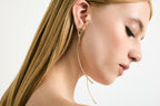 Lauren sculptural earrings with removable long drop, photo 14 of 15