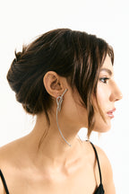 Lauren sculptural earrings with removable long drop, photo 12 of 15