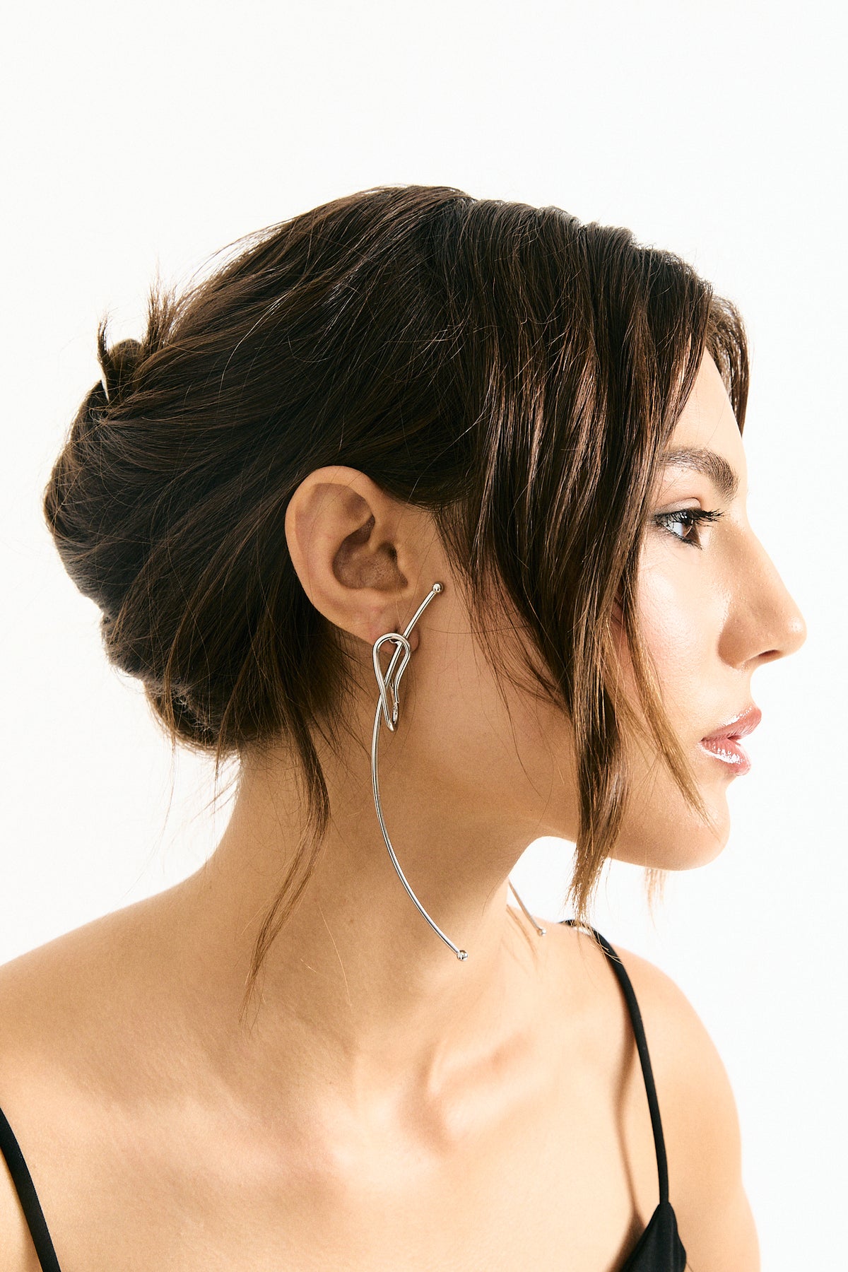 Lauren sculptural earrings with removable long drop, photo 12 of 15