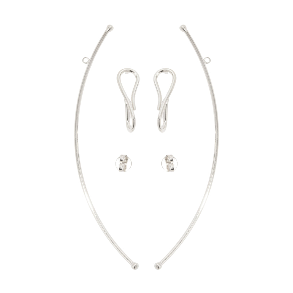 Lauren sculptural earrings with removable long drop, photo 10 of 15