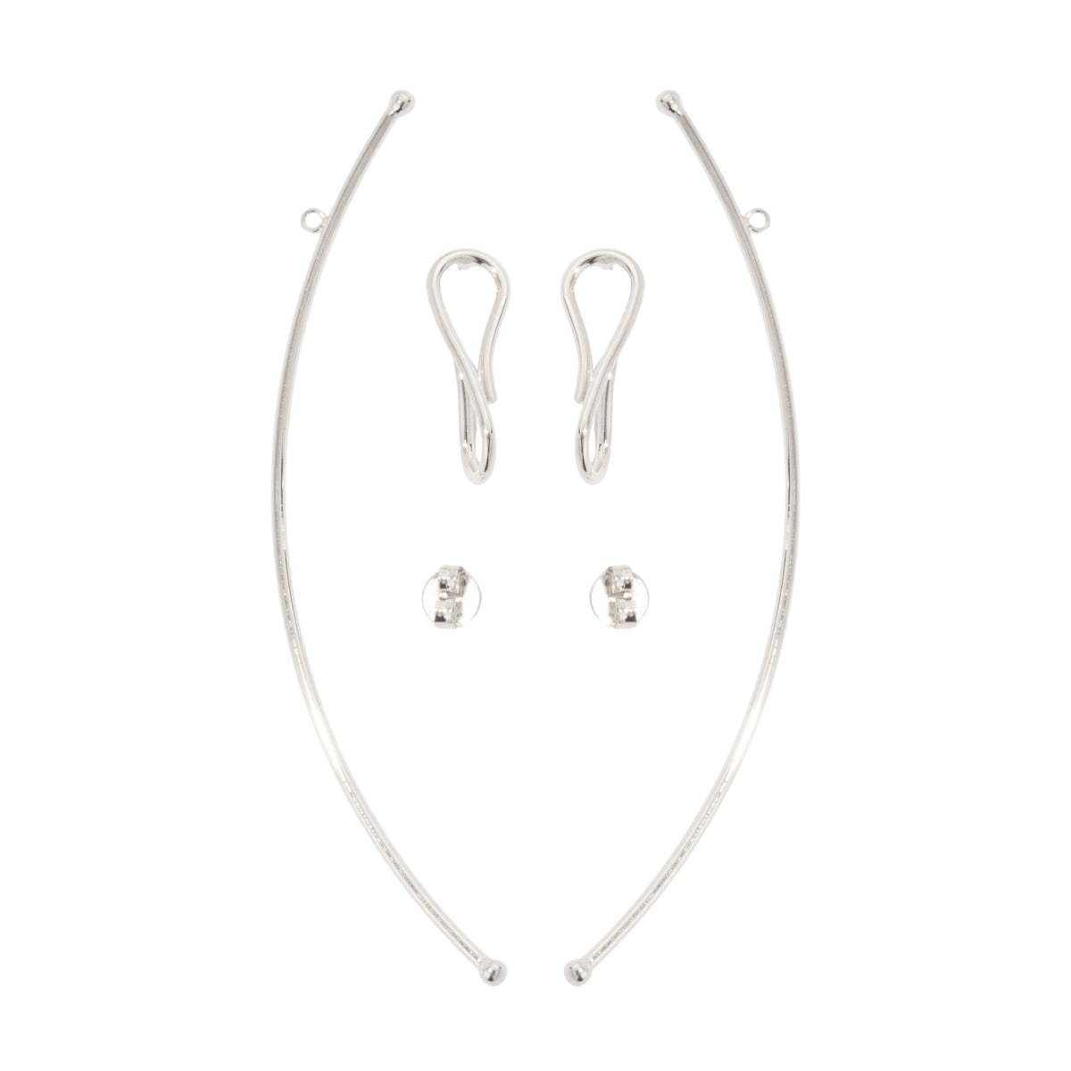 Lauren sculptural earrings with removable long drop, photo 10 of 15