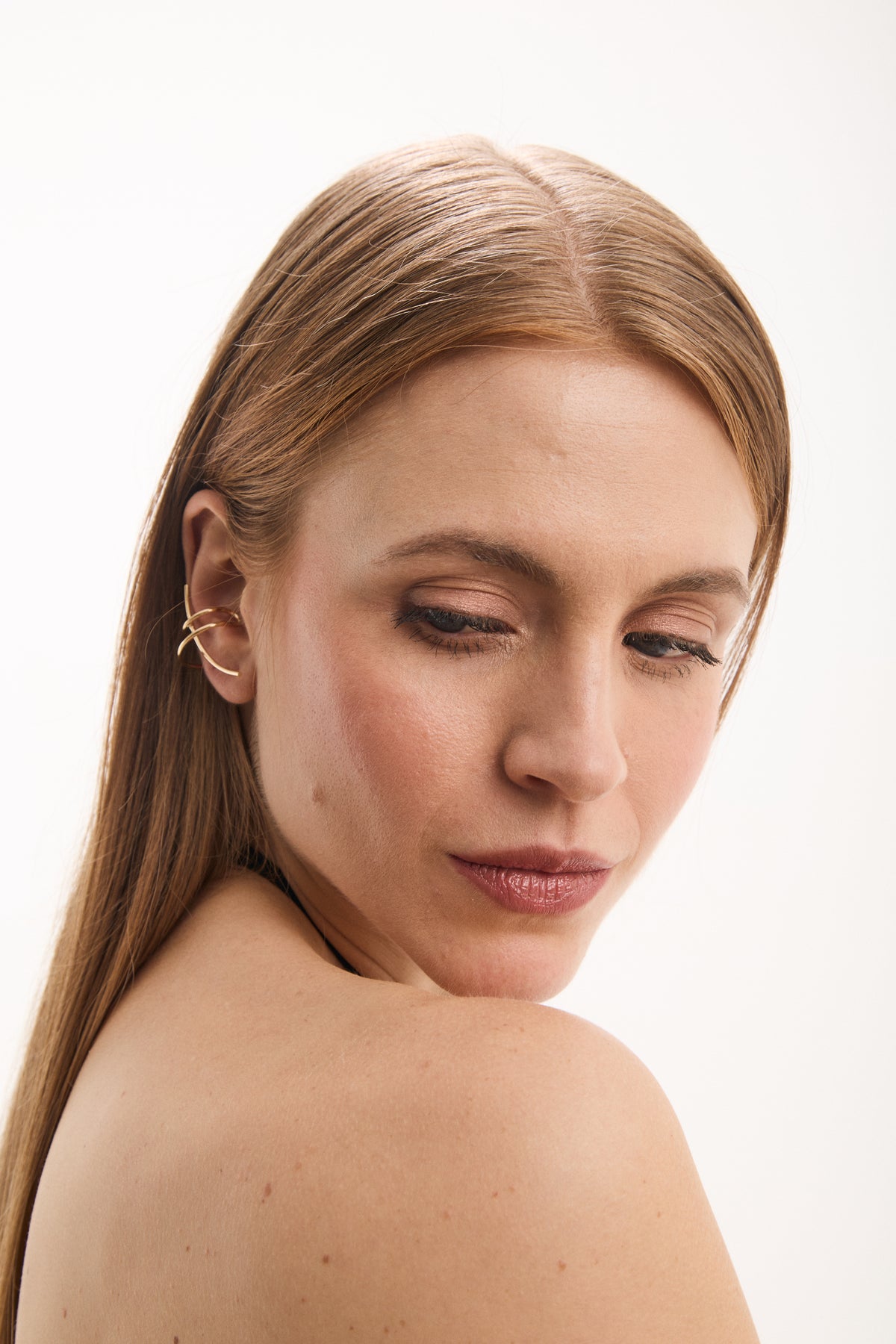Alice sculptural ear climber earrings, photo 3 of 8