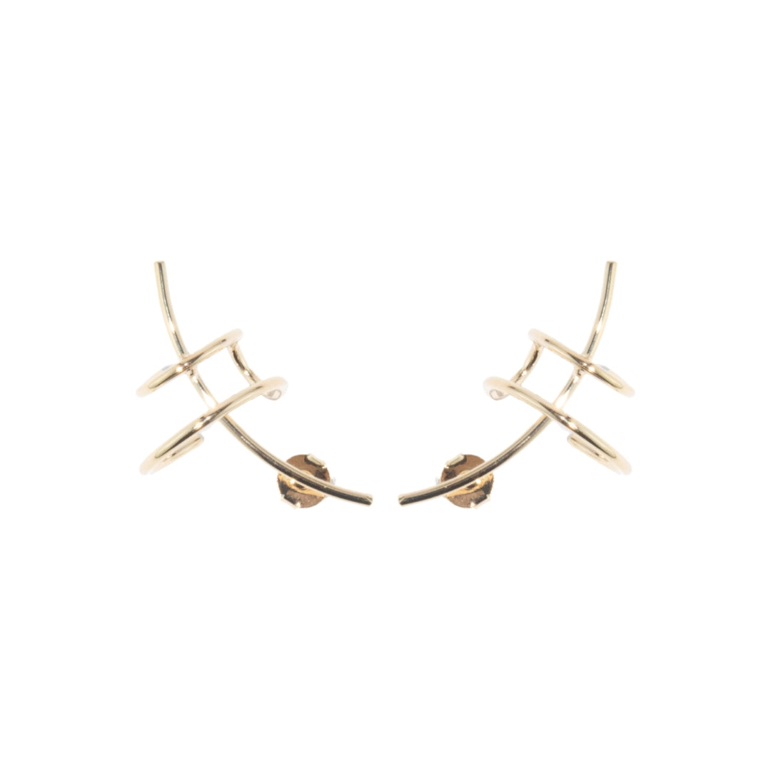 Alice sculptural ear climber earrings, photo 8 of 8