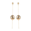 Aura two-in-one sculptural drop earrings in 18k gold plating