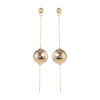 Aura two-in-one sculptural drop earrings in 18k gold plating