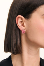 Selena Set: faceted coloured stone necklace and earrings, photo 6 of 9