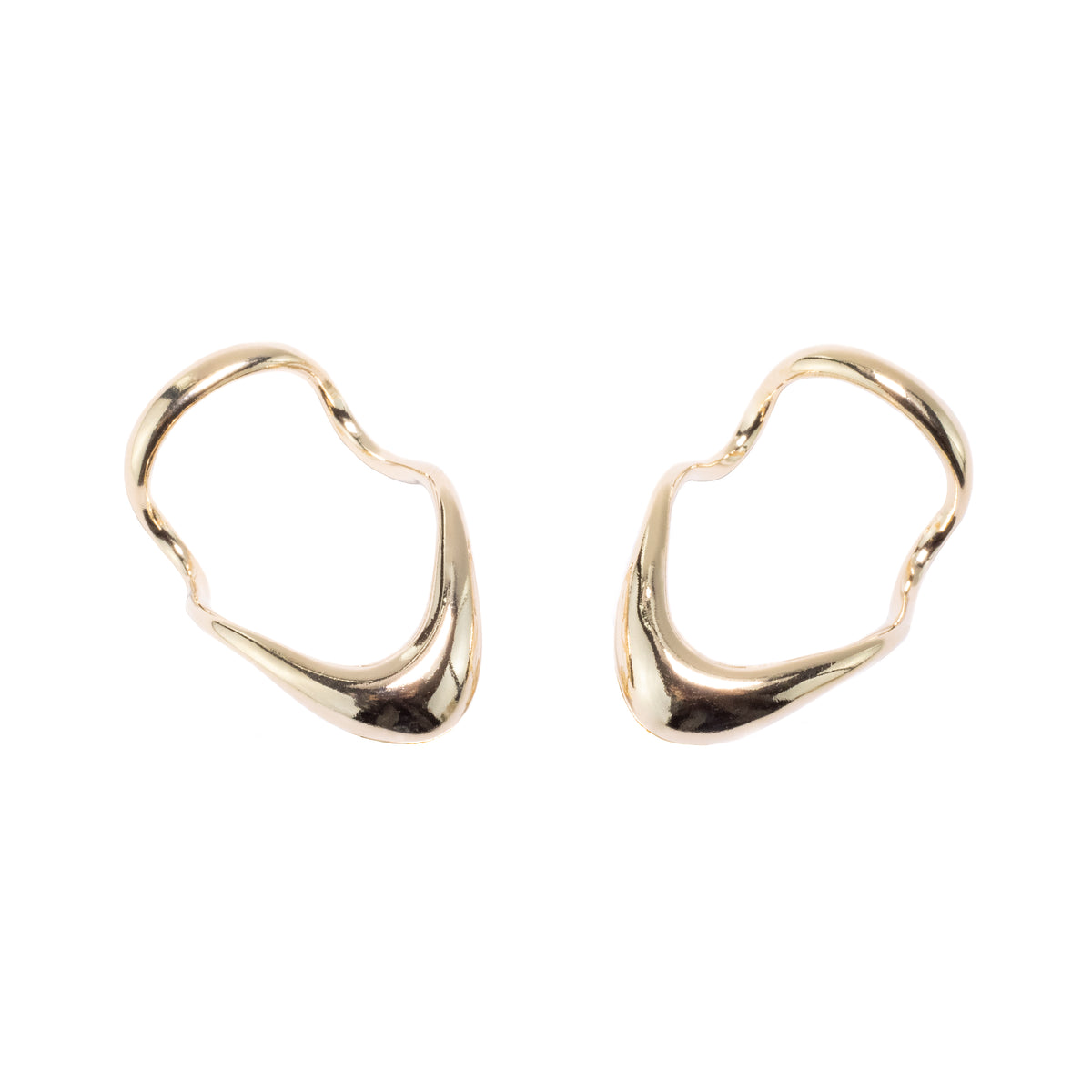 Mallu sculptural organic stud earrings
