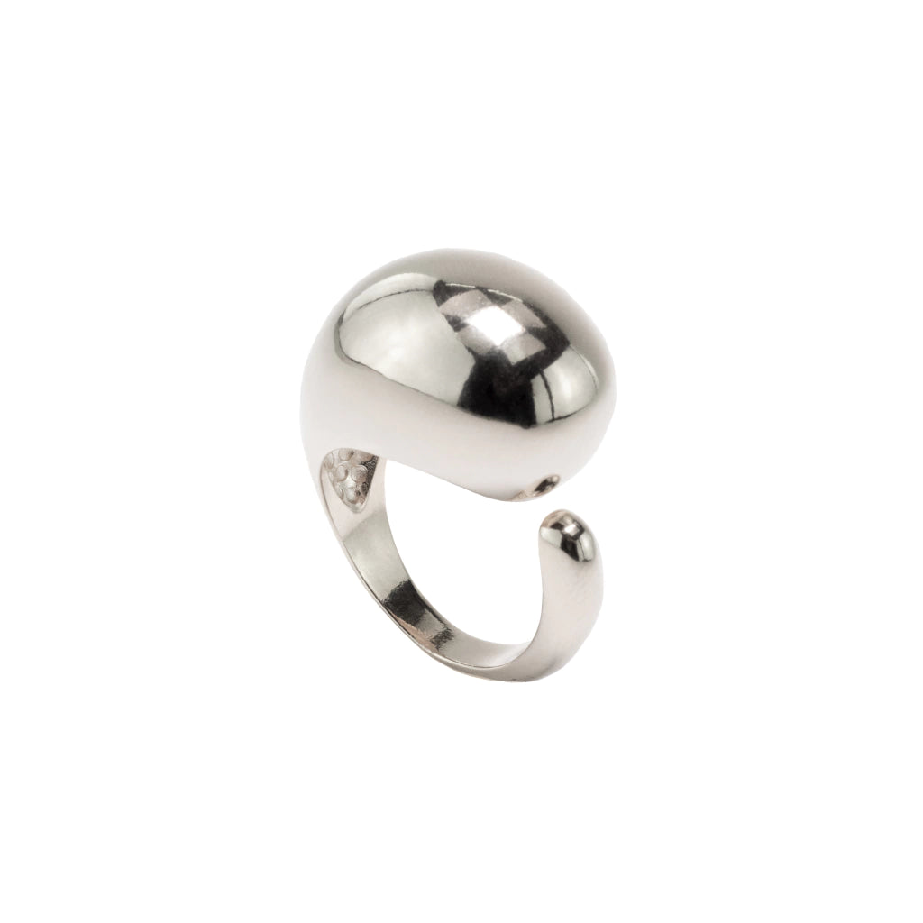 Cleo puffer statement ring with sculptural asymmetric shape, photo 12 of 12
