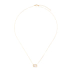 Chloe Venetian chain necklace with rectangular zirconia pendant, photo 5 of 7