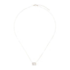 Chloe Venetian chain necklace with rectangular zirconia pendant, photo 6 of 7