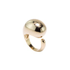 Cleo puffer statement ring with sculptural asymmetric shape