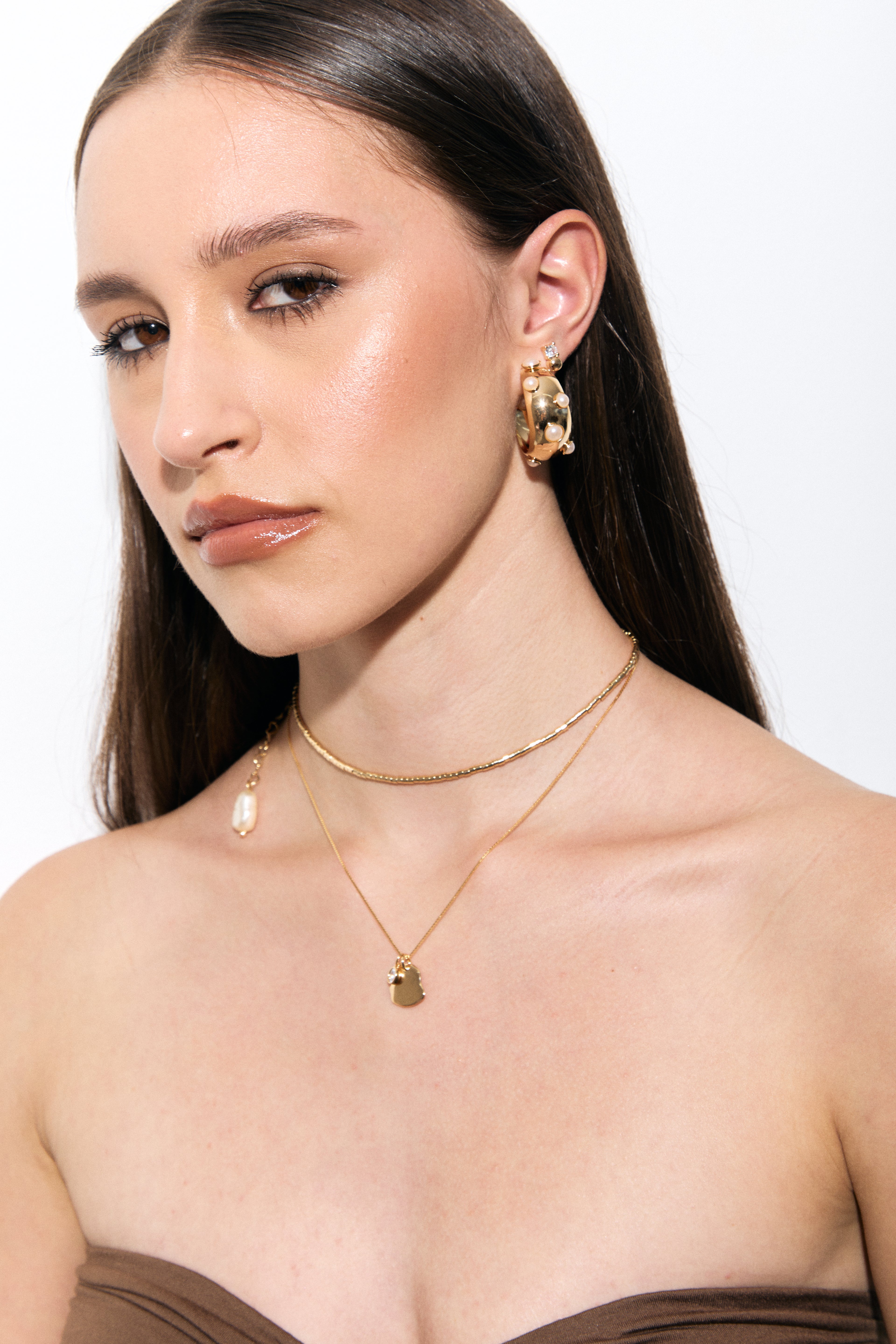 Amelie Pearl Hoop