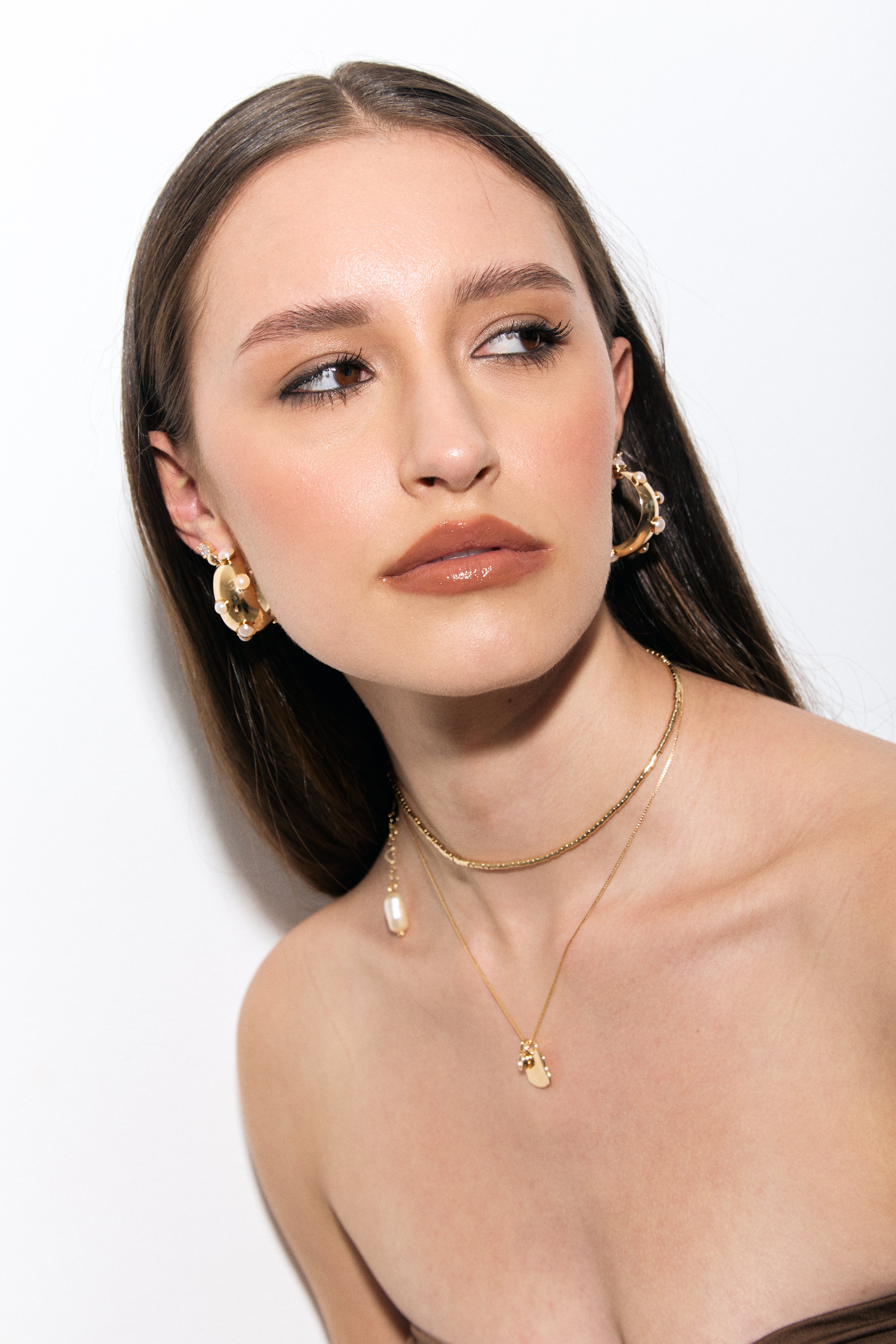 Amelie Pearl Hoop