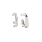 Harmony ear cuff set with zirconia and polished cuffs, no piercing, photo 5 of 9
