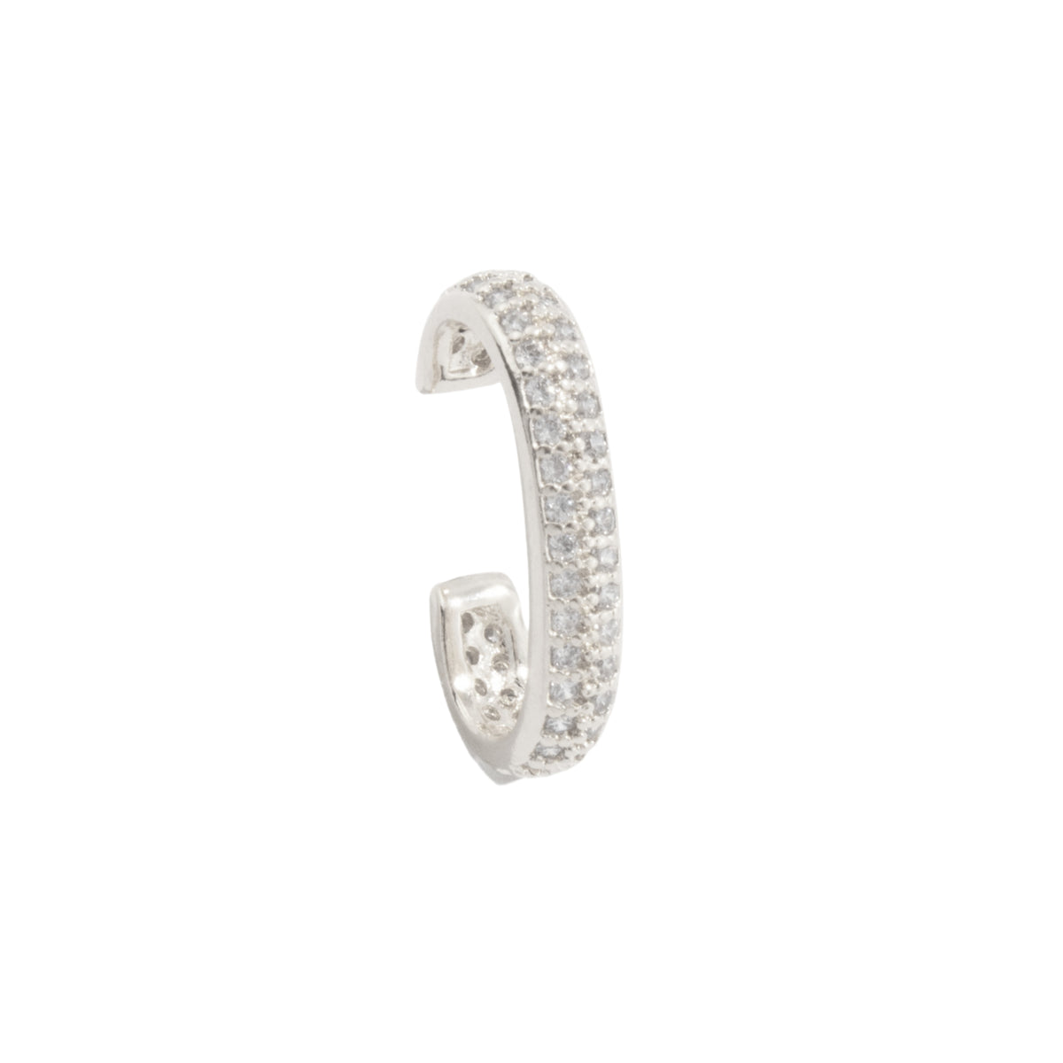 Harmony ear cuff set with zirconia and polished cuffs, no piercing, photo 9 of 9