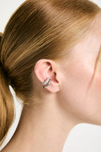 Heaven ear cuff set with pave and polished cuffs, no piercing, photo 2 of 4