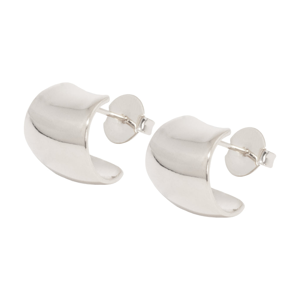 Livia sculptural statement earrings with polished finish