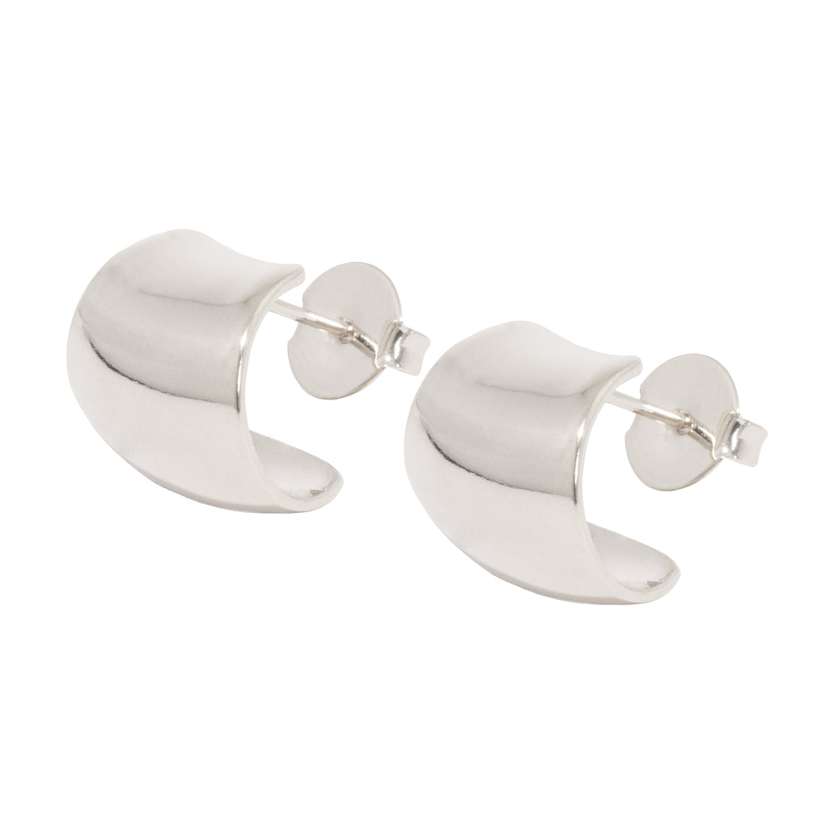 Livia sculptural statement earrings with polished finish