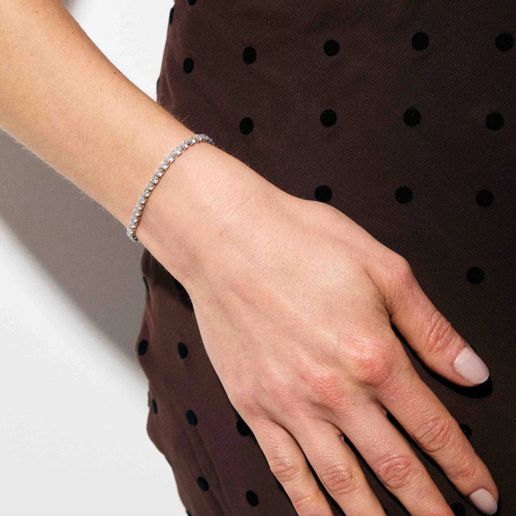 Vogue zirconia bracelet in 18k gold plating, photo 2 of 5