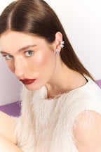 Sophia ear cuff with rectangular zirconia, no piercing needed, photo 8 of 9