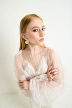 Summer bold sculptural statement earrings, photo 4 of 11