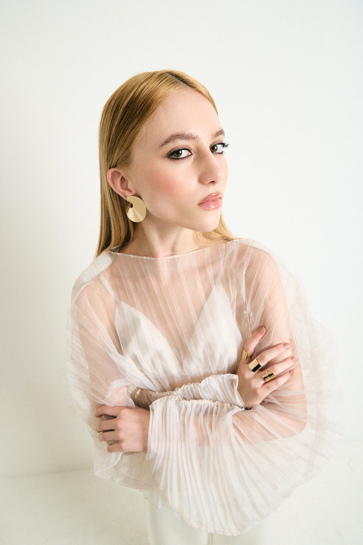 Summer bold sculptural statement earrings, photo 4 of 11