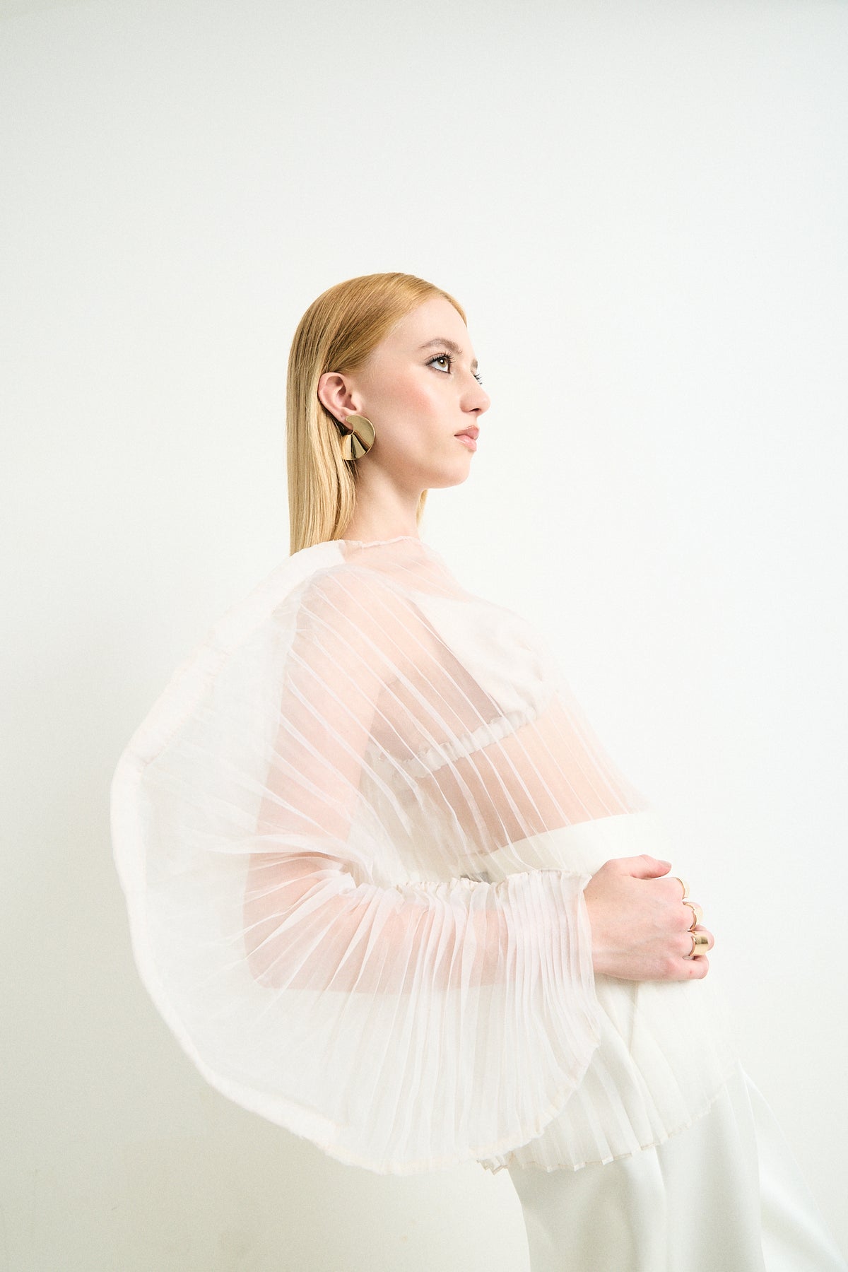 Summer bold sculptural statement earrings, photo 9 of 11